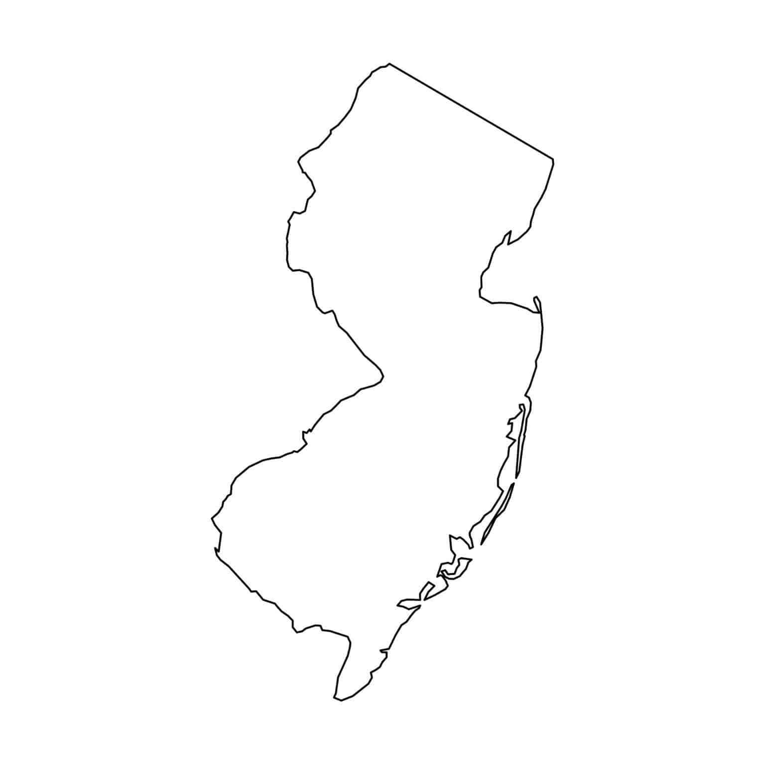 New,Jersey,,State,Of,Usa,,Solid,Black,Outline,Map CCI Consulting